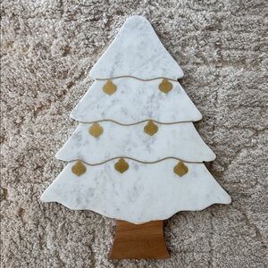 Marble Christmas Tree Charcuterie Board